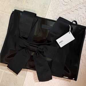 Case-Mate Black Tote Bag with Bow